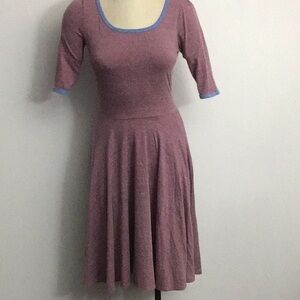 NWOT Lularoe Nicole Dress Sz Small Heathered Pink